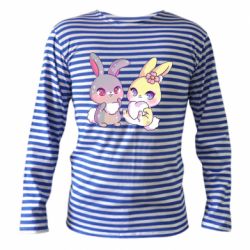 Тельняшка с длинным рукавом Rabbits In Love - PrintSalon