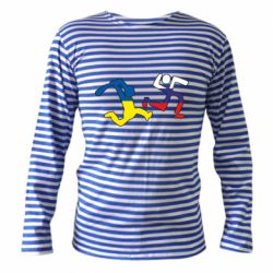 Тельняшка с длинным рукавом Рашисты прочь! - PrintSalon