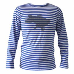 Тільник з довгим рукавом Русні п*зда - мапа України