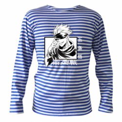 Тельняшка с длинным рукавом Satoru Gojo-PrintSalon Тельняшка с длинным рукавом Satoru Gojo