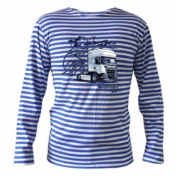 Тельняшка с длинным рукавом Scania watercolor art - PrintSalon