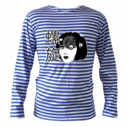 Тельняшка с длинным рукавом Спираль - PrintSalon