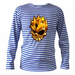 Тельняшка с длинным рукавом Standoff - Gold Skull - PrintSalon
