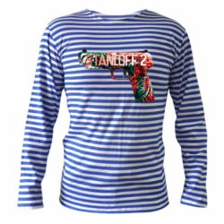 Тельняшка с длинным рукавом Standoff pistol - PrintSalon