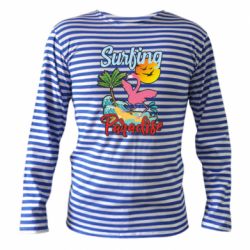 Тельняшка с длинным рукавом Surfing Paradise Flamingo - PrintSalon