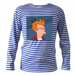 Тельняшка с длинным рукавом Suspicious Fry - PrintSalon