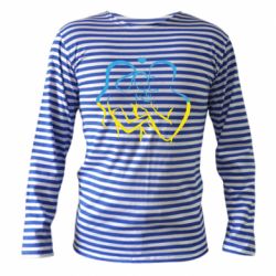Тельняшка с длинным рукавом Украина! Семья! - PrintSalon