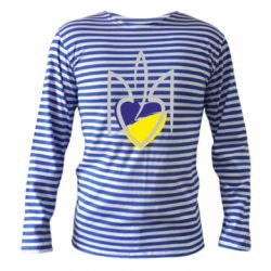 Тельняшка с длинным рукавом Ukrainian heart - PrintSalon