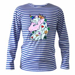 Тельняшка с длинным рукавом Unicorn Princess - PrintSalon