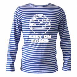Тельняшка с длинным рукавом Вaby on board - PrintSalon