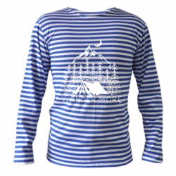 Тельняшка с длинным рукавом Wander more - PrintSalon