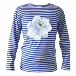 Тельняшка с длинным рукавом Watercolor flower - PrintSalon