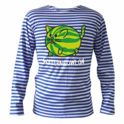 Тельняшка с длинным рукавом Watermeowloon - PrintSalon