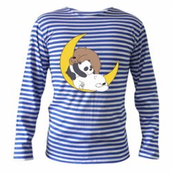 Тельняшка с длинным рукавом We bare bears sleep - PrintSalon