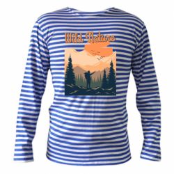 Тельняшка с длинным рукавом Wild nature - PrintSalon