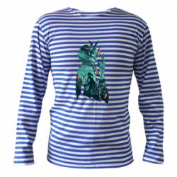 Тельняшка с длинным рукавом Xiao silhouette - PrintSalon