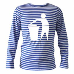 Тельняшка с длинным рукавом Z is a trash - PrintSalon