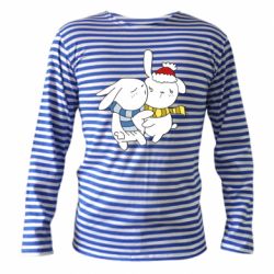 Тельняшка с длинным рукавом Зайцы - PrintSalon