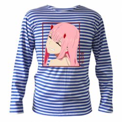Тельняшка с длинным рукавом Zero Two Smile - PrintSalon