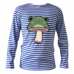 Тельняшка с длинным рукавом Жабо-гриб - PrintSalon