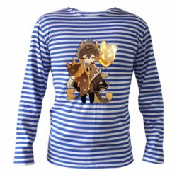 Тельняшка с длинным рукавом Zhongli with baloon - PrintSalon