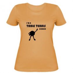 Женская футболка Tennis Coach - PrintSalon
