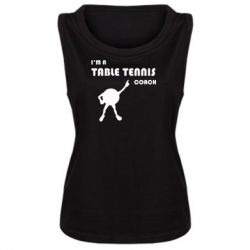 Женская майка Tennis Coach - PrintSalon