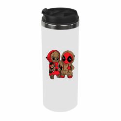 Термокружка Baby Groot And Deadpool - PrintSalon