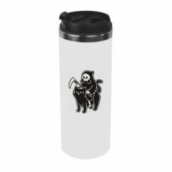 Термокружка Death and cat - PrintSalon