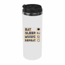 Термокружка Eat sleep dj repeat. - PrintSalon
