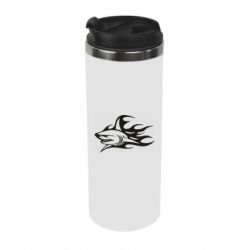 Термокружка Flaming shark - PrintSalon