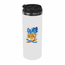 Термокружка Горящий гербу Украины - PrintSalon