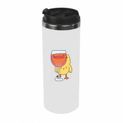 Термокружка Качка і келих вина - PrintSalon