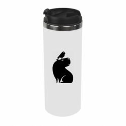 Термокружка Копібара та Пташка - PrintSalon