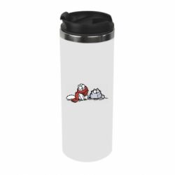 Термокружка Кот Саймона Зима - PrintSalon