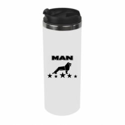 Термокружка Man lion and stars - PrintSalon