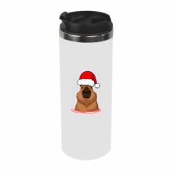 Термокружка Новогодняя капибара - PrintSalon