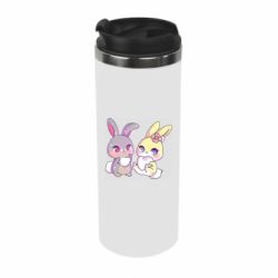 Термокружка Rabbits In Love - PrintSalon