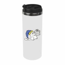 Термокружка Украинский кот саймона с подарком - PrintSalon