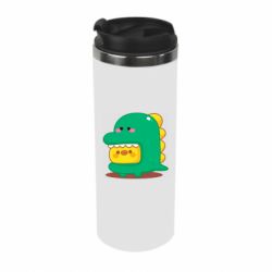 Термокружка Уточка в костюме динозавра - PrintSalon