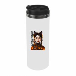 Термокружка Венздей кошка - PrintSalon