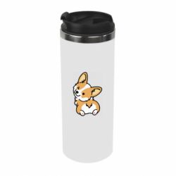 Термокружка Winking Corgi - PrintSalon