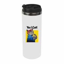 Термокружка Yes I Cat - PrintSalon