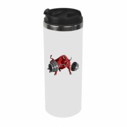 Термокружка Bull with a barbell