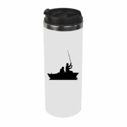 Термокружка Два рыбака на лодке - PrintSalon