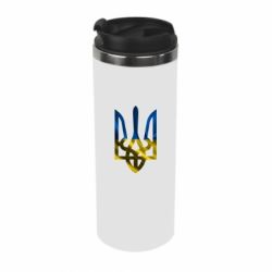 Термокружка Герб на фоні прапора - PrintSalon