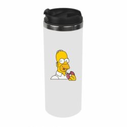 Термокружка Гомер любит пончики - PrintSalon