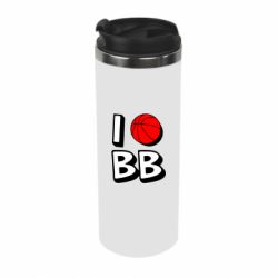 Термокружка I love basketball - PrintSalon