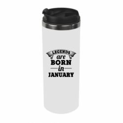 Термокружка Legends are born in January - PrintSalon