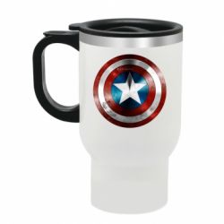 Термокружка Потертый щит - PrintSalon